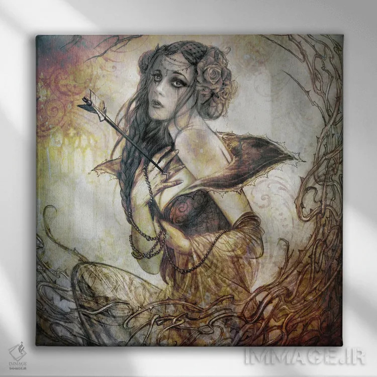 تابلو مرثیهای برای یک رز اثر آلکمی انگلند (استودیو هنری انگلیسی) - نمای روبهرو روی دیوار