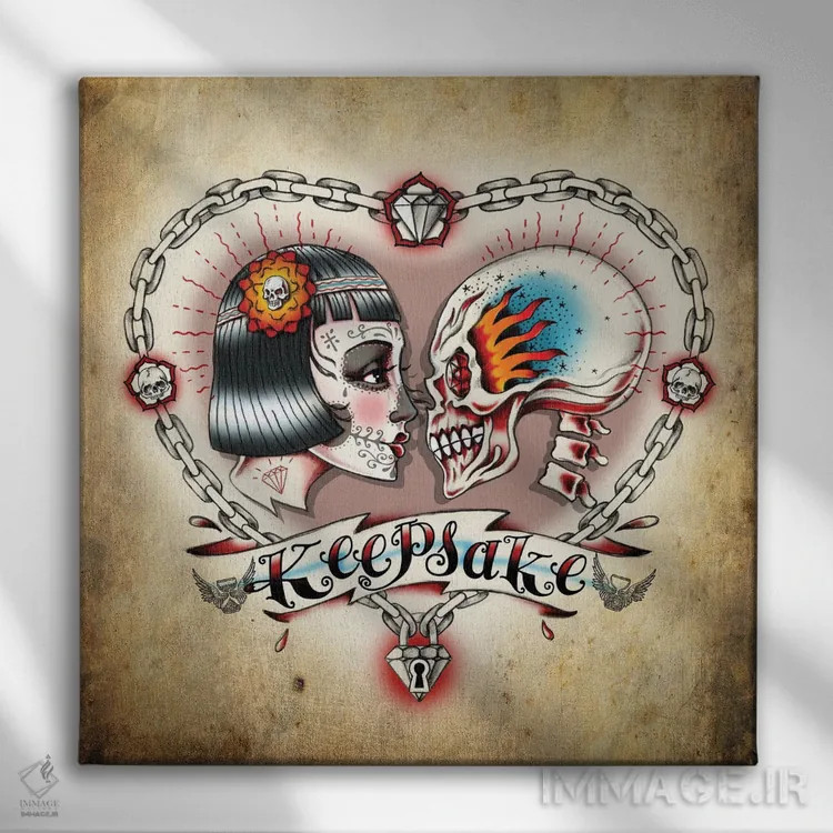 تابلو یادگاری اثر آلکمی انگلند (استودیو هنری انگلیسی) - نمای روبهرو روی دیوار