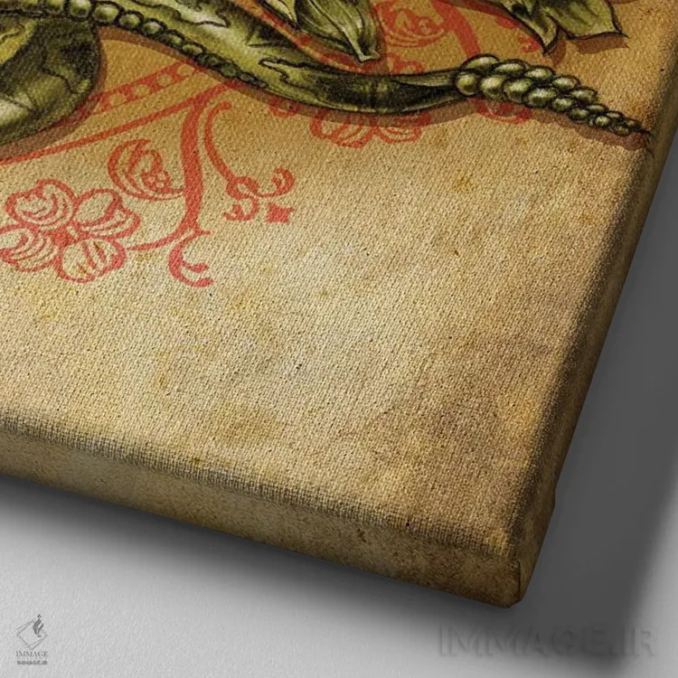 تابلو پرستار شید شب (گیاه سمی) اثر آلکمی انگلند (استودیو هنری انگلیسی) - نمای نزدیک بافت بوم