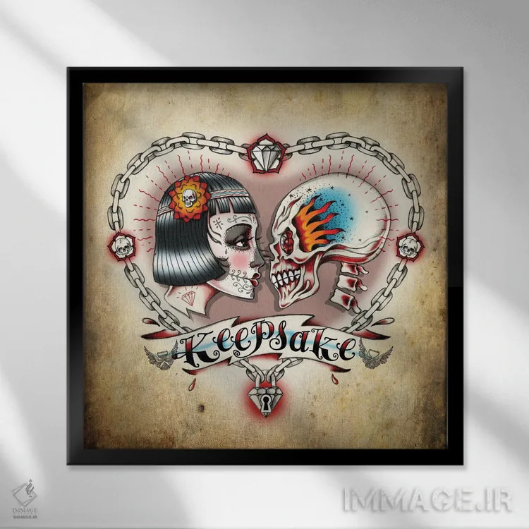 تابلو یادگاری اثر آلکمی انگلند (استودیو هنری انگلیسی) - نمای قابدار مشکی