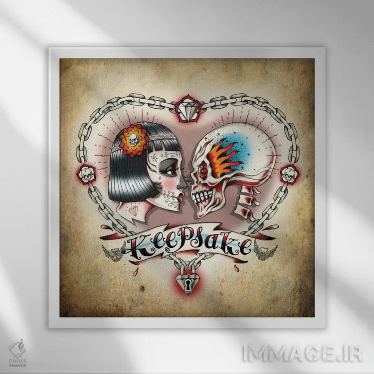 تابلو یادگاری اثر آلکمی انگلند (استودیو هنری انگلیسی) - نمای قابدار سفید