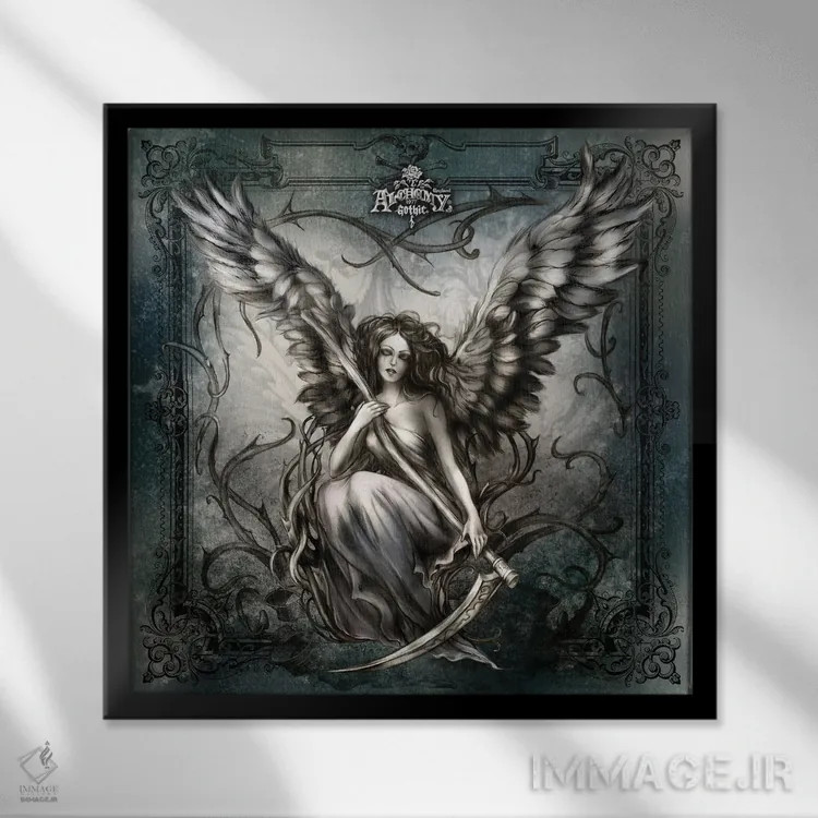 تابلو نگهبان اندوه اثر آلکمی انگلند (استودیو هنری انگلیسی) - نمای قابدار مشکی