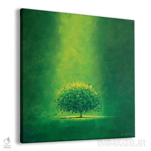 تابلو امید سبز اثر آلساندرو پیراس - نمای پرسپکتیو محصول