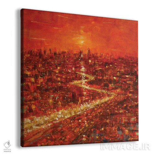 تابلو چراغهای شهر اثر آلساندرو پیراس - نمای پرسپکتیو محصول