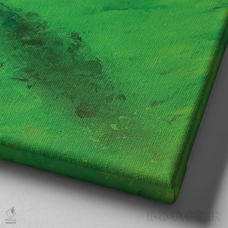 تابلو درخت تنها اثر آلساندرو پیراس - نمای نزدیک بافت بوم