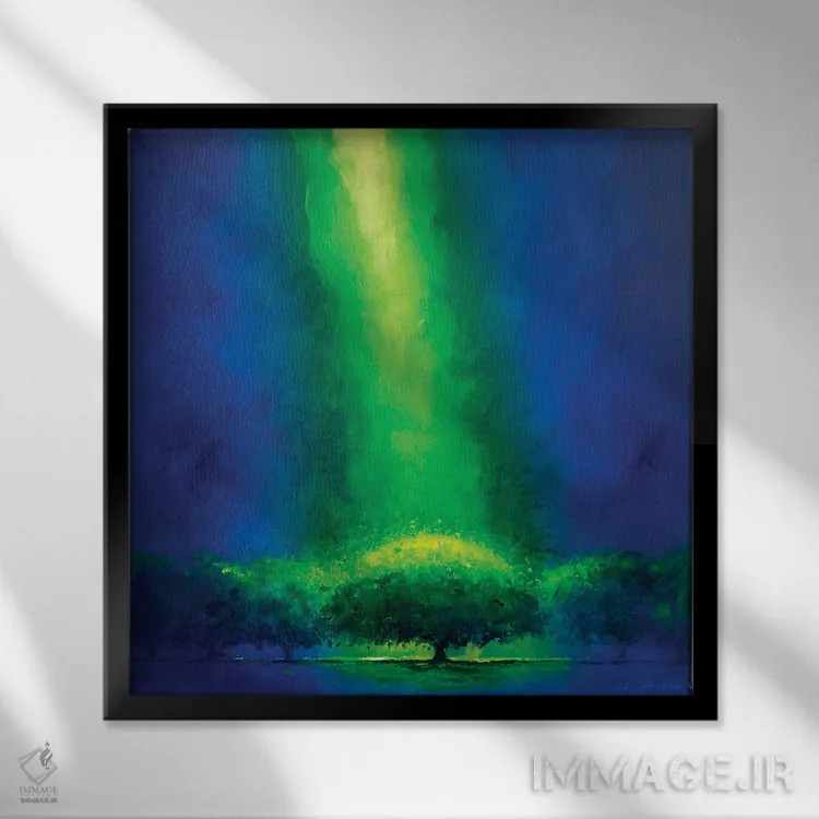 تابلو بوسکو ماجیکو (نام فانتزی، جنگل جادویی) اثر آلساندرو پیراس - نمای قابدار مشکی