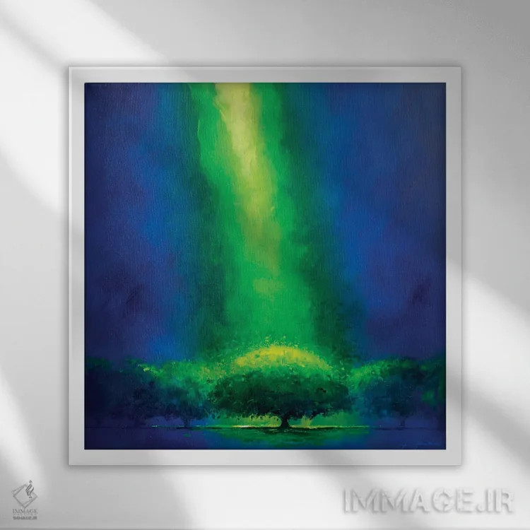 تابلو بوسکو ماجیکو (نام فانتزی، جنگل جادویی) اثر آلساندرو پیراس - نمای قابدار سفید