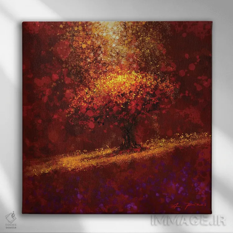 تابلو رویای درخت اثر آلساندرو پیراس - نمای روبهرو روی دیوار