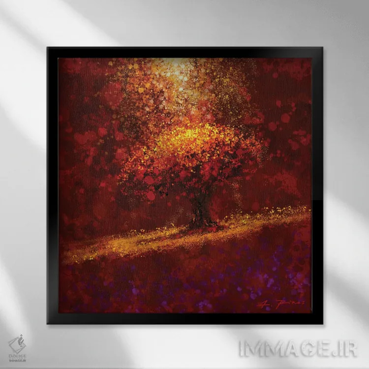 تابلو رویای درخت اثر آلساندرو پیراس - نمای قابدار مشکی