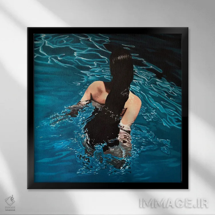 تابلو آرامش اثر آماندا کامرون - نمای قابدار مشکی