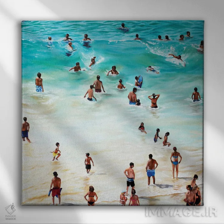 تابلو ساحل اثر آماندا کامرون - نمای روبهرو روی دیوار