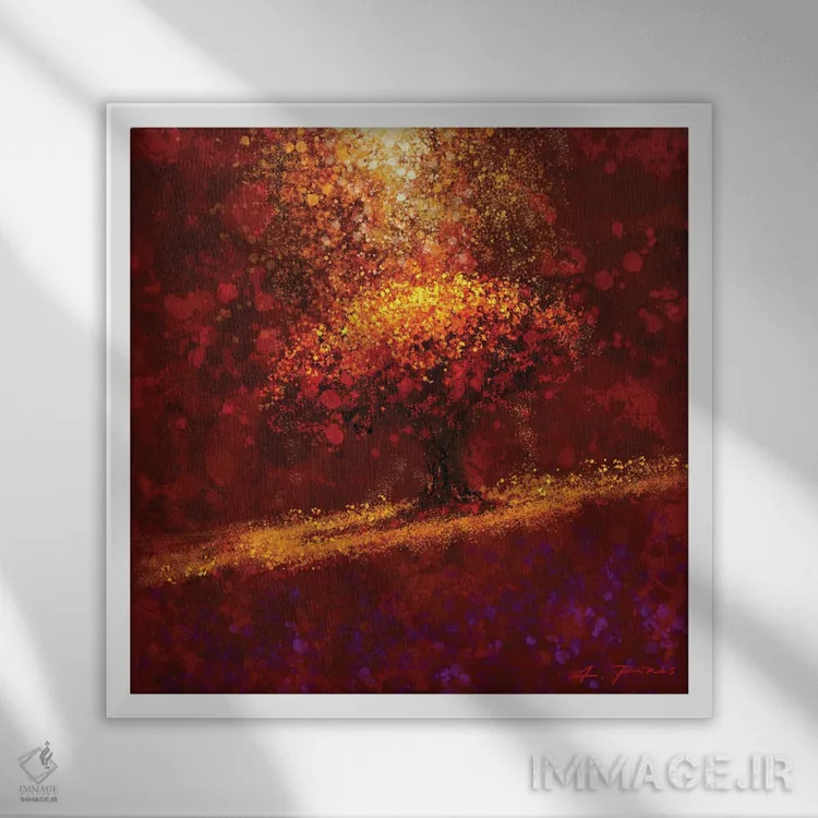 تابلو رویای درخت اثر آلساندرو پیراس - نمای قابدار سفید