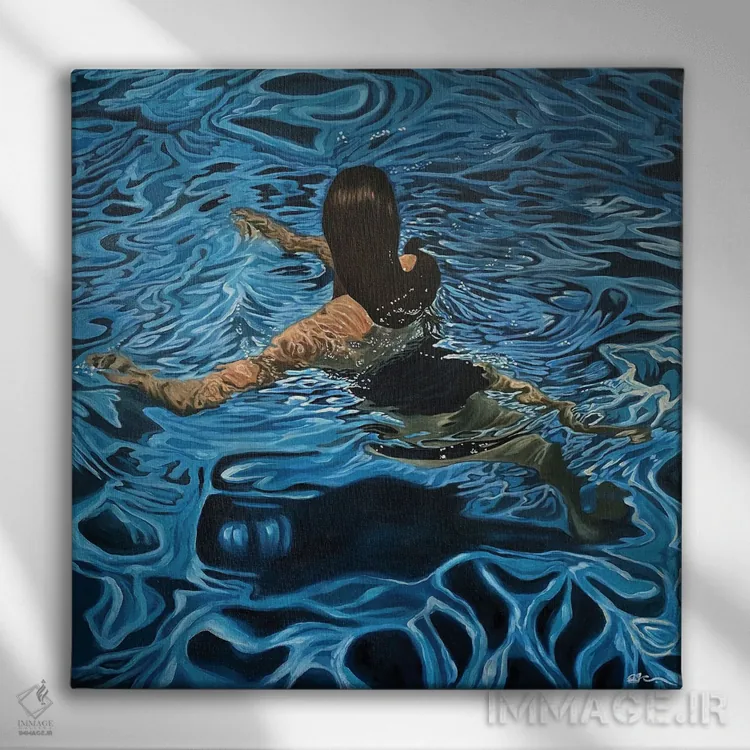 تابلو درخشندگی اثر آماندا کامرون - نمای روبهرو روی دیوار