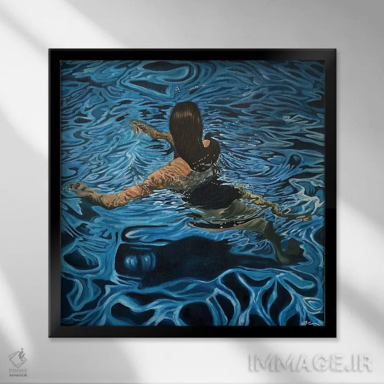 تابلو درخشندگی اثر آماندا کامرون - نمای قابدار مشکی