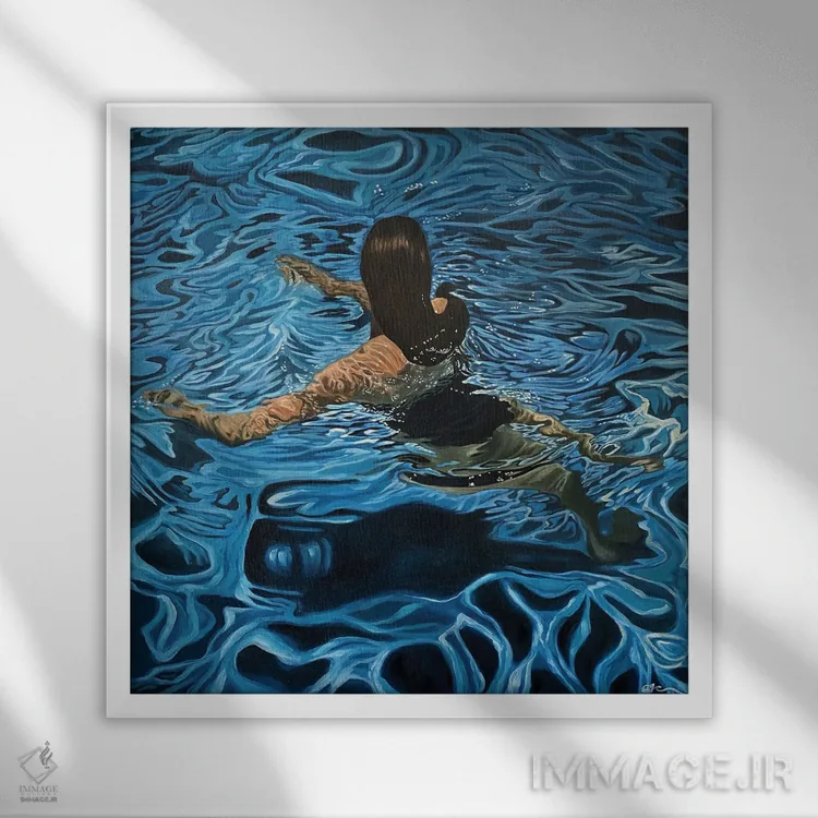 تابلو درخشندگی اثر آماندا کامرون - نمای قابدار سفید