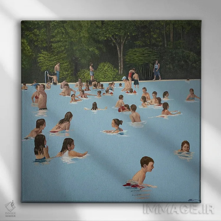 تابلو یکشنبه اثر آماندا کامرون - نمای روبهرو روی دیوار