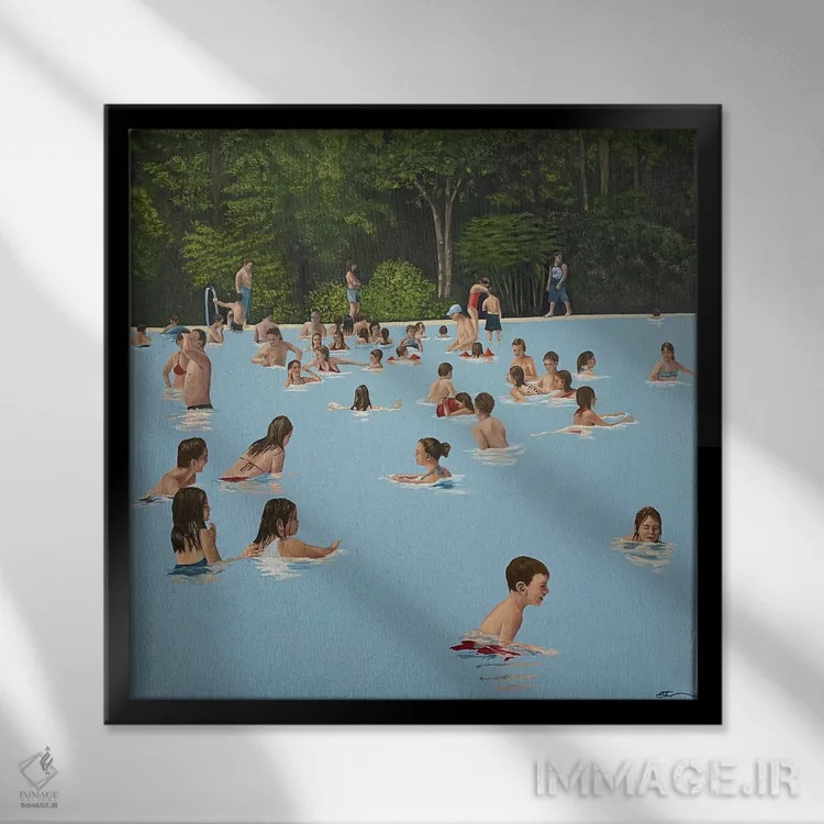 تابلو یکشنبه اثر آماندا کامرون - نمای قابدار مشکی