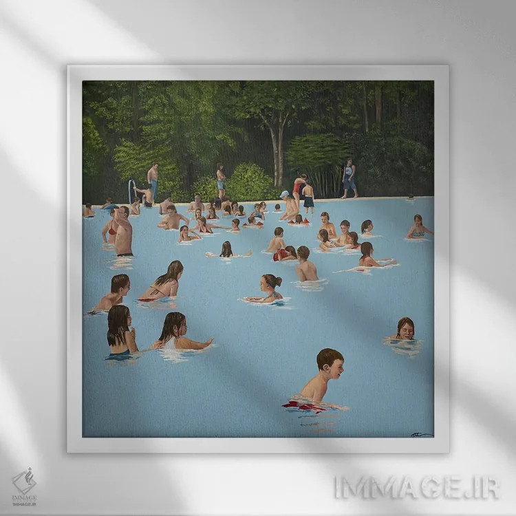 تابلو یکشنبه اثر آماندا کامرون - نمای قابدار سفید