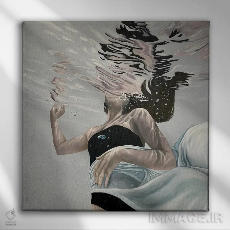 تابلو اثیری (فرامادی) اثر آماندا کامرون - نمای روبهرو روی دیوار