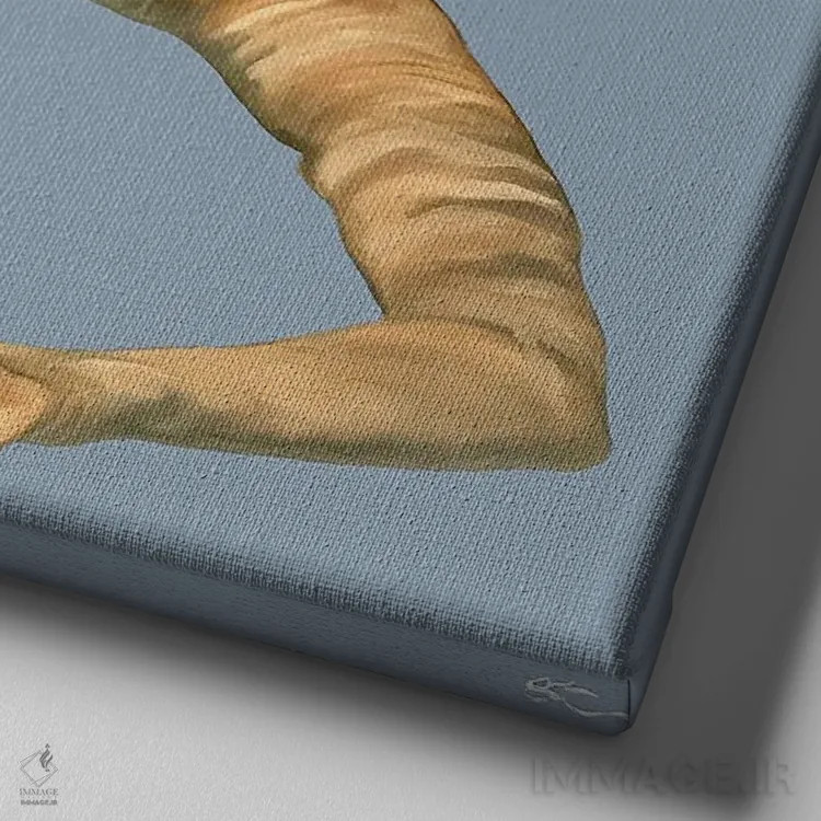 تابلو خیزش اثر آماندا کامرون - نمای نزدیک بافت بوم