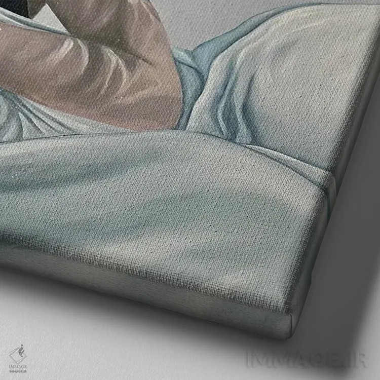 تابلو اثیری (فرامادی) اثر آماندا کامرون - نمای نزدیک بافت بوم