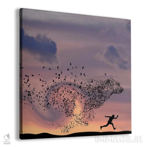 تابلو دویدن اثر عبدالله ایویندار - نمای پرسپکتیو محصول