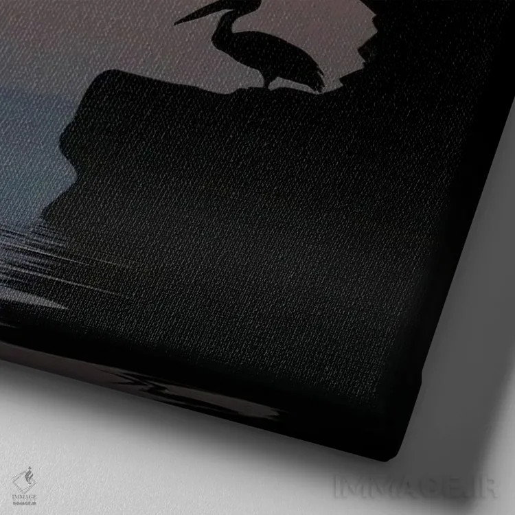 تابلو دوست اثر عبدالله ایویندار - نمای نزدیک بافت بوم