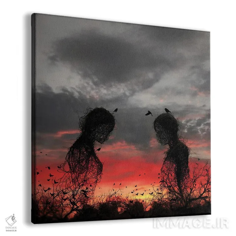 تابلو غروب آفتاب اثر عبدالله ایویندار - نمای پرسپکتیو محصول