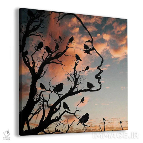 تابلو آشیانه پرنده اثر عبدالله ایویندار - نمای پرسپکتیو محصول