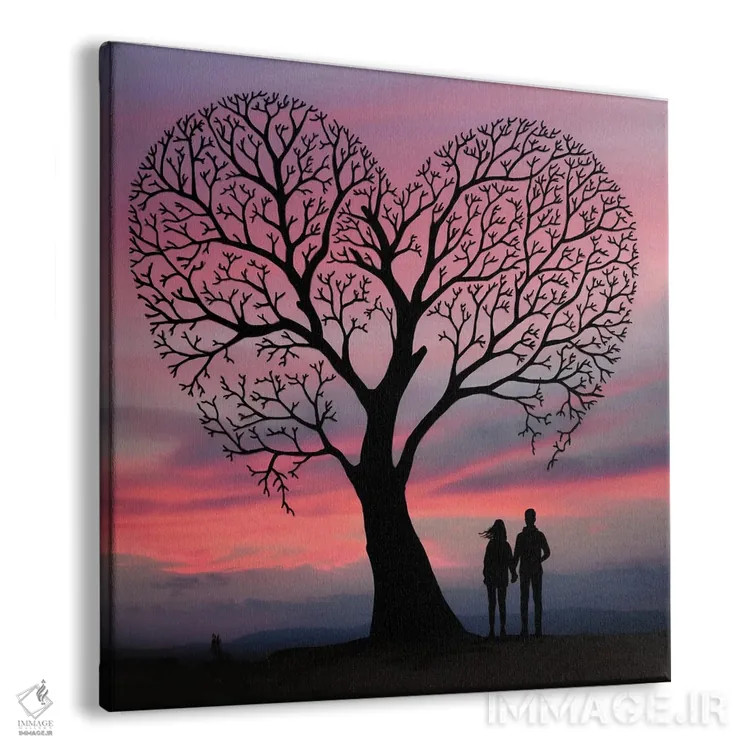 تابلو قلب من اثر عبدالله ایویندار - نمای پرسپکتیو محصول