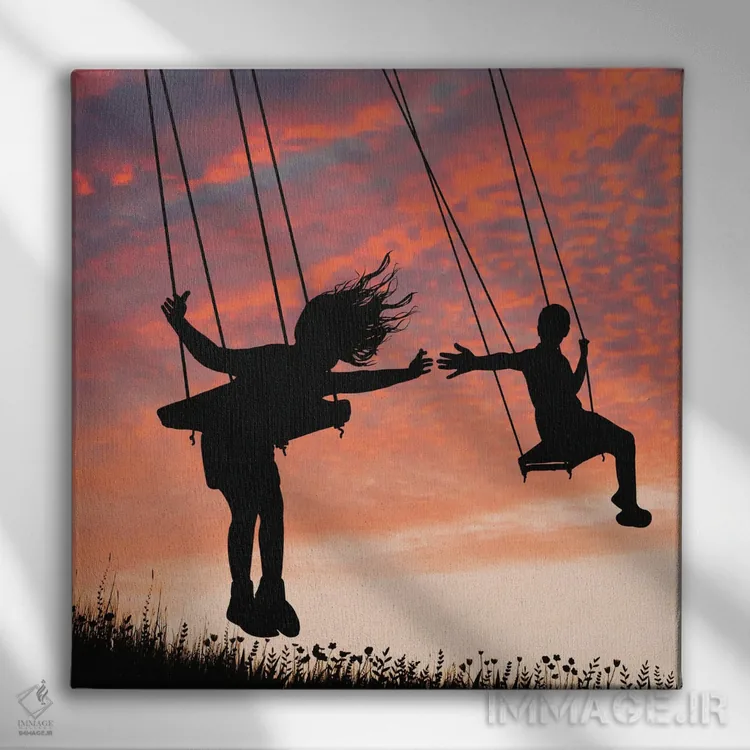 تابلو تاب ابری اثر عبدالله ایویندار - نمای روبهرو روی دیوار