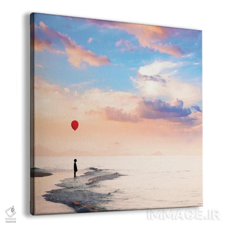 تابلو بادکنک قرمز اثر عبدالله ایویندار - نمای پرسپکتیو محصول