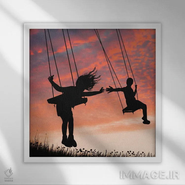 تابلو تاب ابری اثر عبدالله ایویندار - نمای قابدار سفید