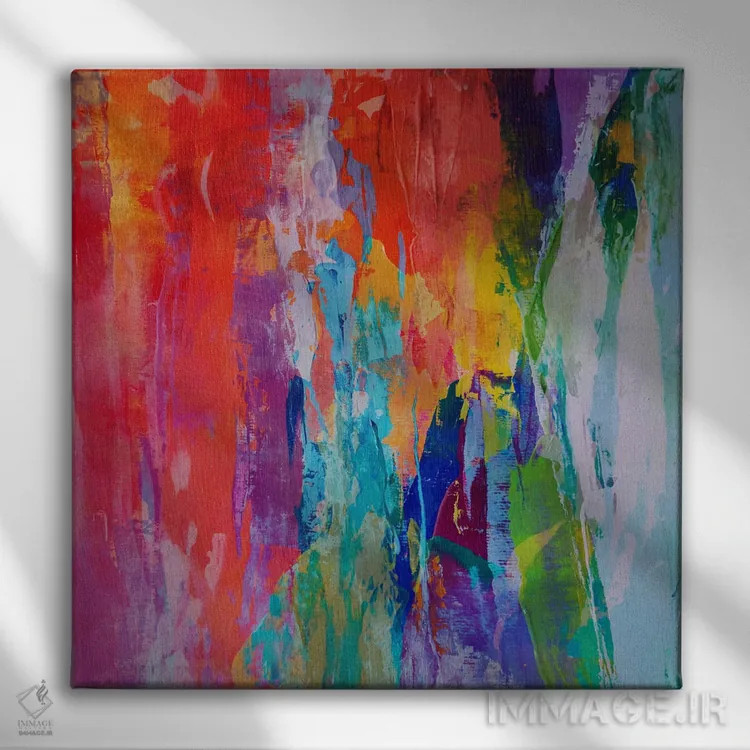 تابلو ضربههای قلم XV اثر آنجِل استوز - نمای روبهرو روی دیوار