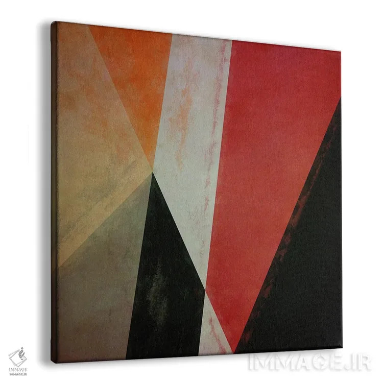 تابلو هندسی با مثلثها XXIII اثر آنجِل استوز - نمای پرسپکتیو محصول