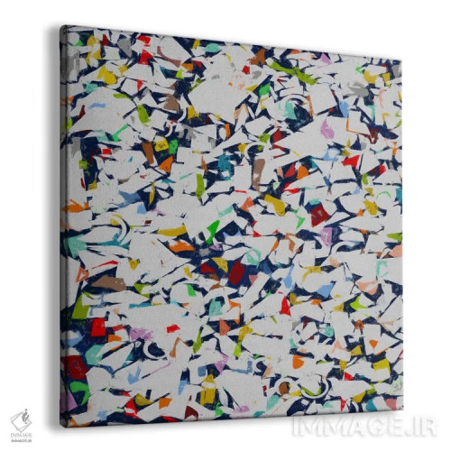 تابلو ترکیب رنگها و اشکال VIII اثر آنجِل استوز - نمای پرسپکتیو محصول