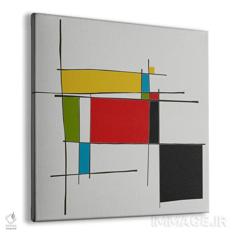 تابلو یاد موندریان II اثر آنجِل استوز - نمای پرسپکتیو محصول