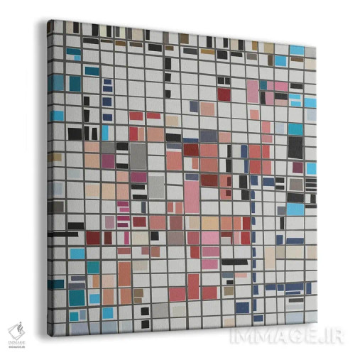 تابلو یاد موندریان اثر آنجِل استوز - نمای پرسپکتیو محصول