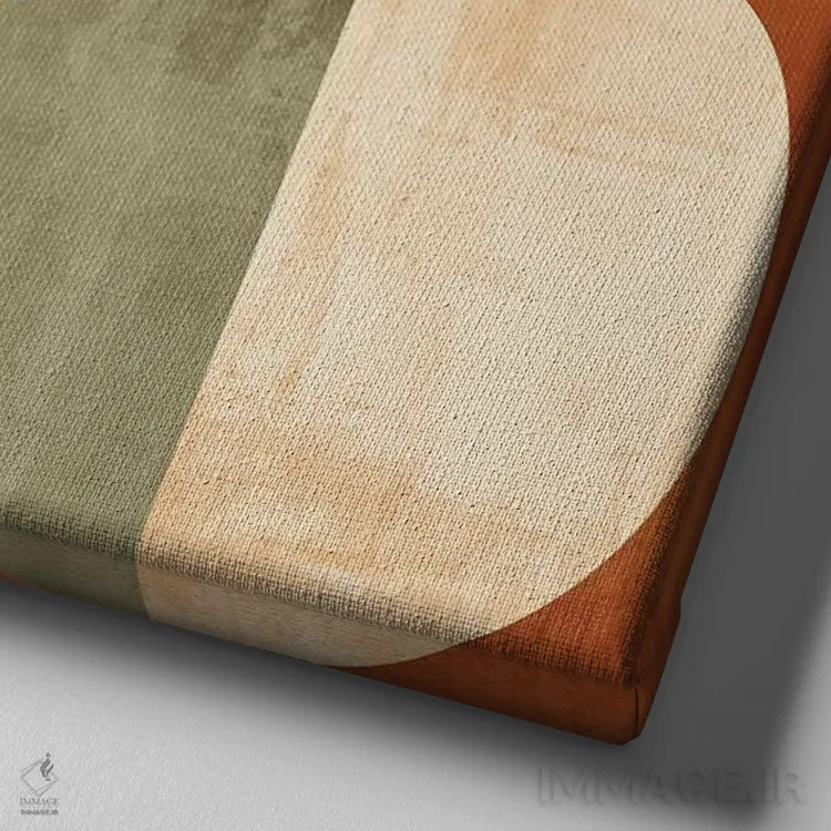 تابلو قطعات گرد شمارهٔ پانزده اثر آنجِل استوز - نمای نزدیک بافت بوم