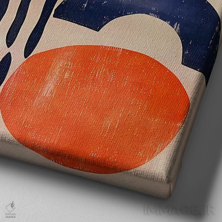 تابلو قطعات رنگی شمارهٔ سیزده اثر آنجِل استوز - نمای نزدیک بافت بوم