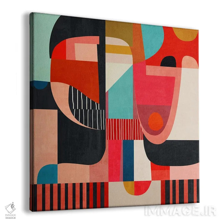 تابلو مدرن میانقرنی (سبک طراحی) اثر آنجِل استوز - نمای پرسپکتیو محصول