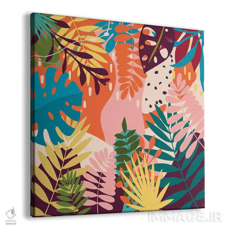 تابلو باغ گرمسیری اثر آنجِل استوز - نمای پرسپکتیو محصول