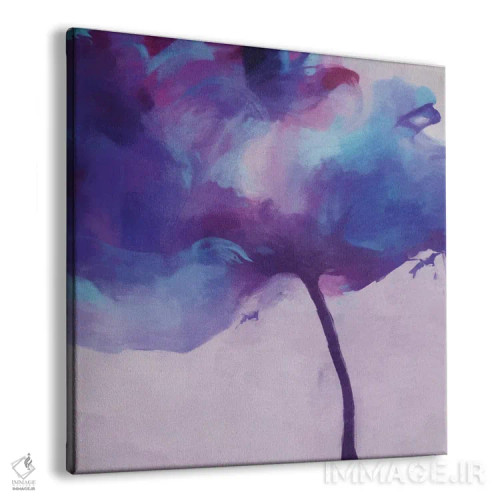 تابلو لالهٔ بنفش اثر آنجِل استوز - نمای پرسپکتیو محصول