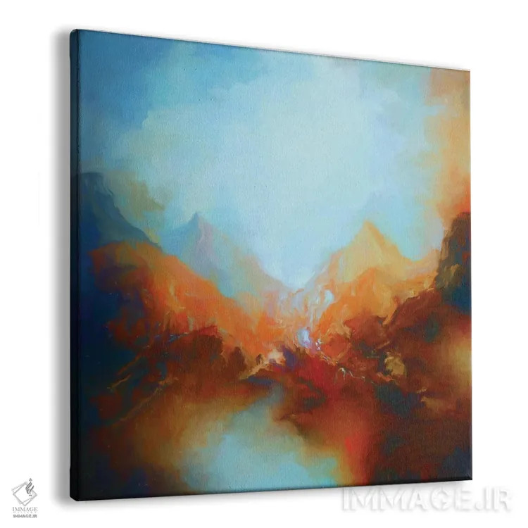 تابلو منظره کوهستانی اثر آنجِل استوز - نمای پرسپکتیو محصول