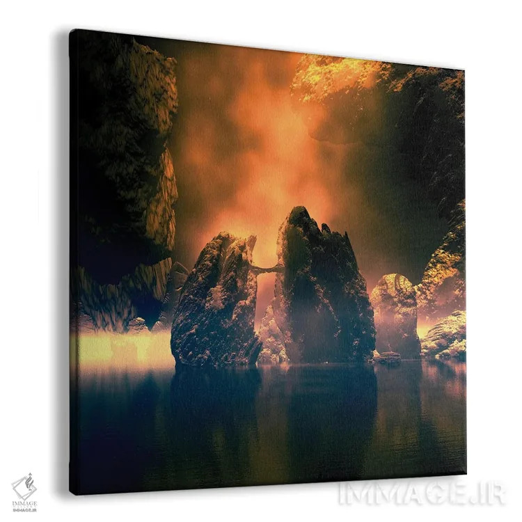 تابلو درخشش اسرارآمیز اثر آنجِل استوز - نمای پرسپکتیو محصول