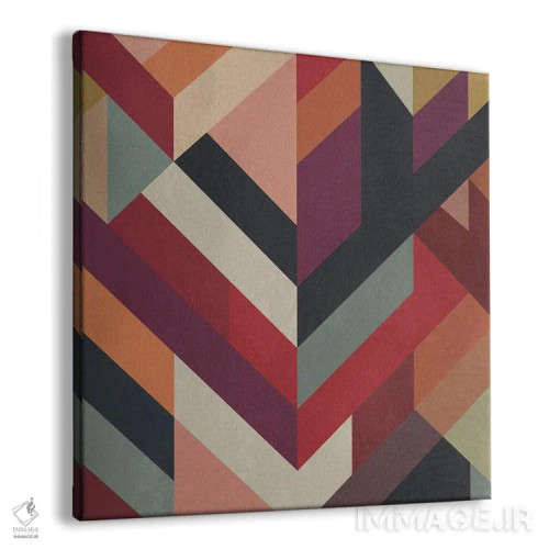 تابلو تقاطع خطوط مورب II اثر آنجِل استوز - نمای پرسپکتیو محصول
