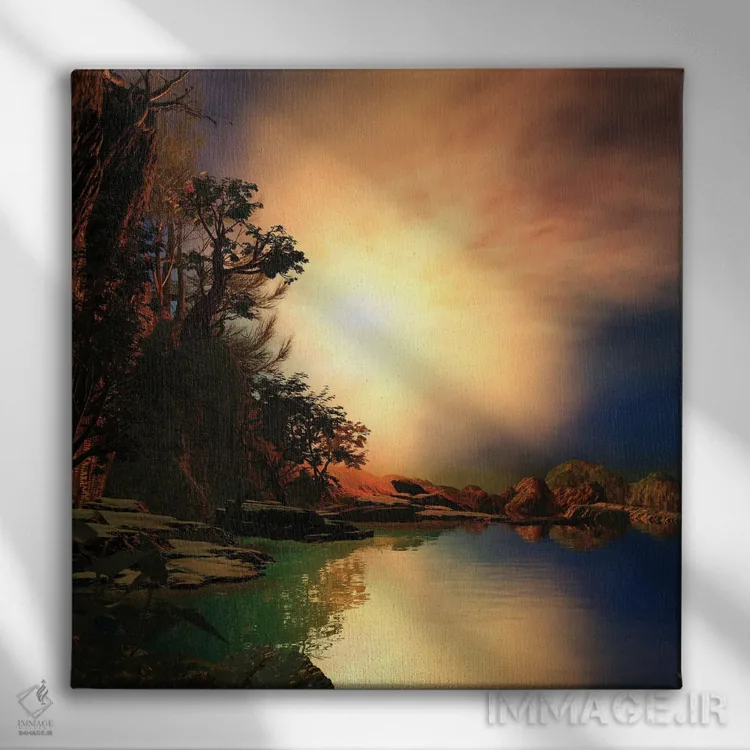 تابلو آرام و رازآلود اثر آنجِل استوز - نمای روبهرو روی دیوار