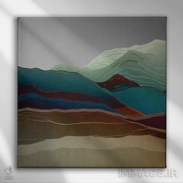 تابلو کوههای زیبا XV اثر آنجِل استوز - نمای روبهرو روی دیوار