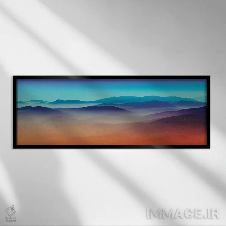 تابلو چشمانداز کوهستانی II اثر آنجِل استوز - نمای قابدار مشکی