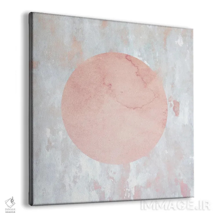 تابلو ماه بزرگ صورتی اثر آنجِل استوز - نمای پرسپکتیو محصول
